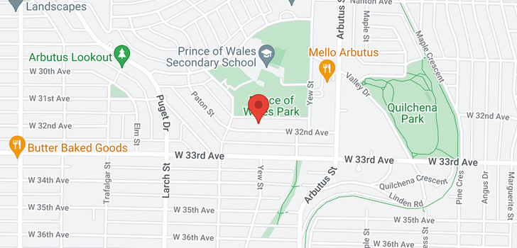 map of 2221 W 32ND AVENUE